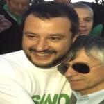 Silvano Stefanoni con Matteo Salvini a Esino