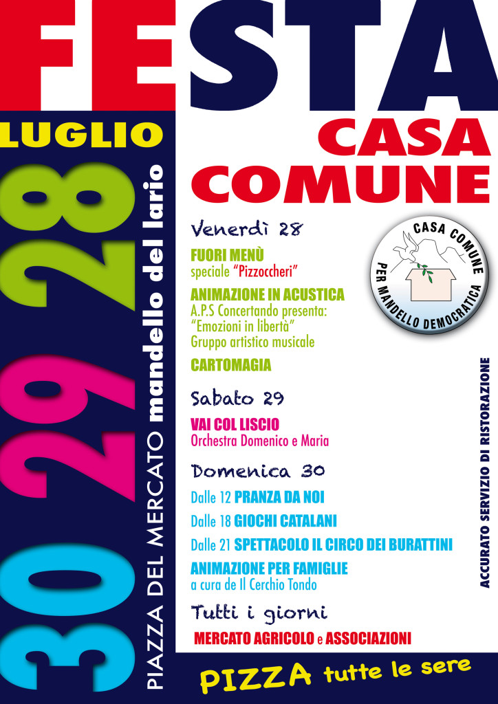 FESTA DI CASA COMUNE 2017