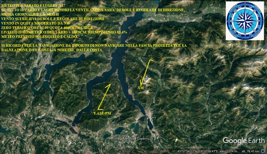 meteo lario 8 luglio